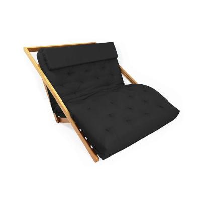Poltrona New York Reclinável Casal Futon Acquablock Preto