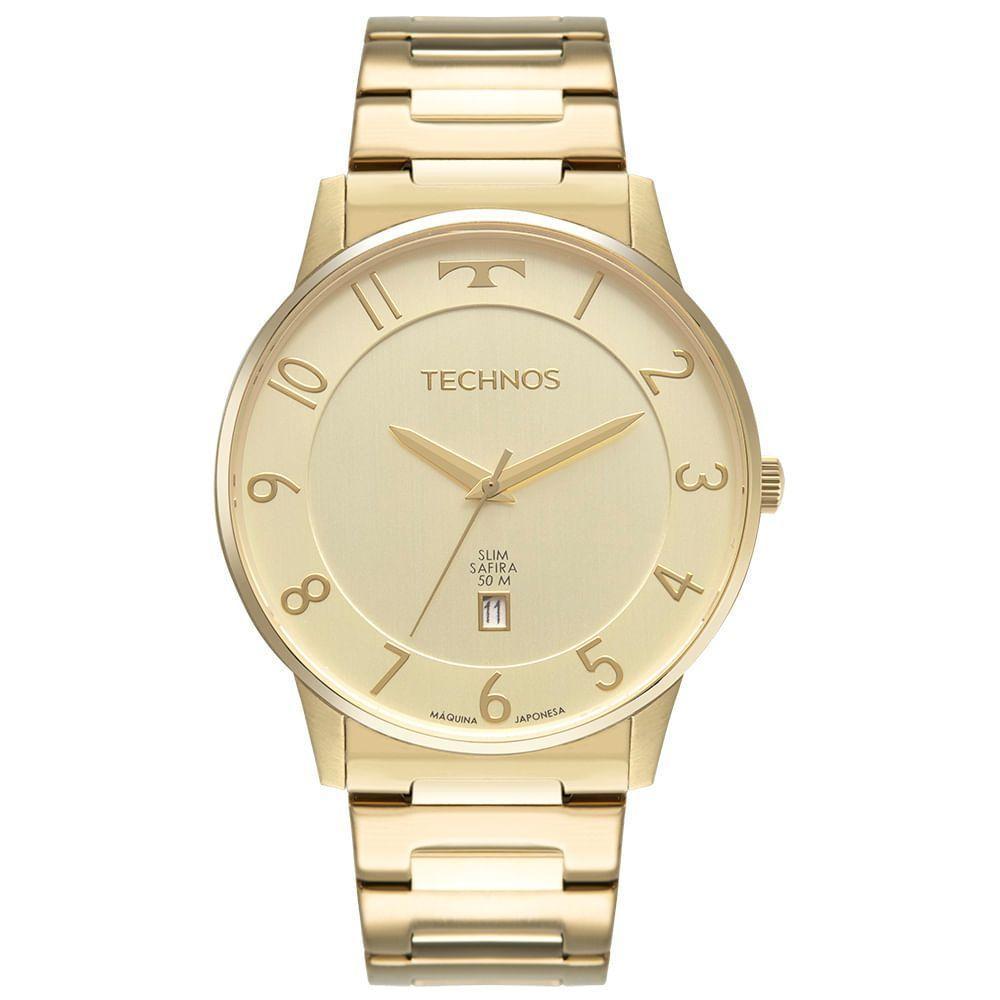 Relógio Technos Masculino Slim Dourado - Gm10yp/1d Gm10yp/1d - 1