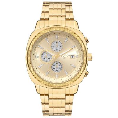 Relógio Euro Feminino Big Case Dourado - Eujs15aa-4d Relógio Euro Feminino Delux Dourado - Eujs15aa-4d