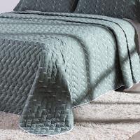 Cobre Leito Bordado 400 Fios Heitor Casal King 100% Poliéster - Verde Militar - 4