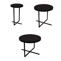 Conjunto Mesas Lateral Voip 03 Peças 24820 Linha Complemento - 6