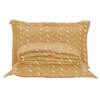 Cobre Leito Bordado 400 Fios Heitor Casal King 100% Poliéster - Amarelo - 1