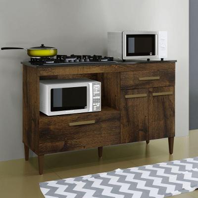 Balcão Para Cooktop 4 Bocas Palace Kaiki Móveis Ypê