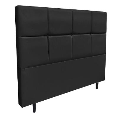 Cabeceira Para Cama Box Solteiro 90 Cm Corino Preto
