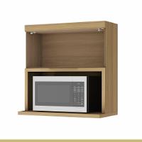 Armário Aéreo Marquesa Nesher Mdf 1 Porta Basculante E 1 Nicho Para Microondas Nature-verde - 6