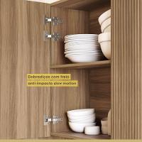 Armário Aéreo 2 Portas 120cm 100% Mdf Rainha Nature - 5