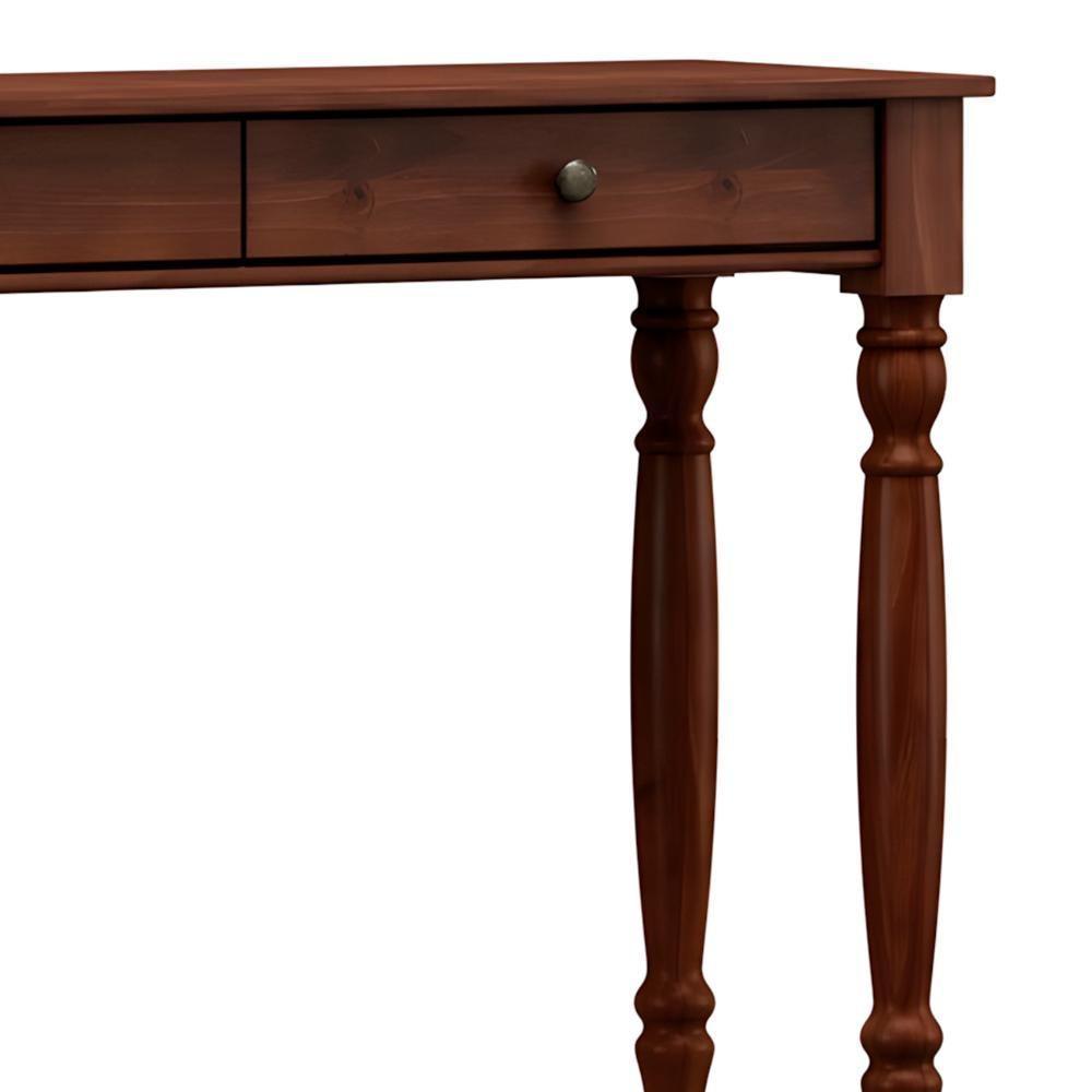 Aparador De Sala 120cm 2 Gavetas Pé Madeira Rubia Café F07 - Mpozenato - 6