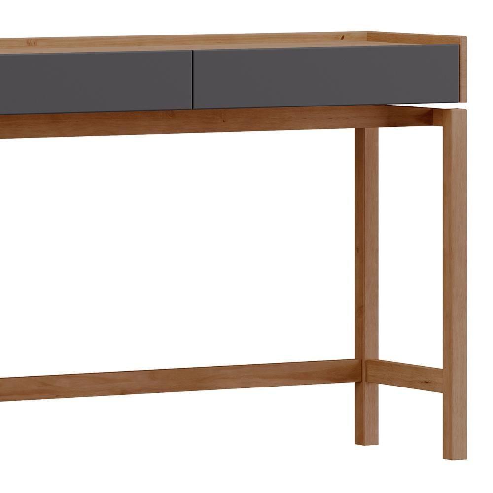 Aparador Sala De Estar 120cm Pé Madeira Soleil Tauari/grafite F07 - Mpozenato - 6