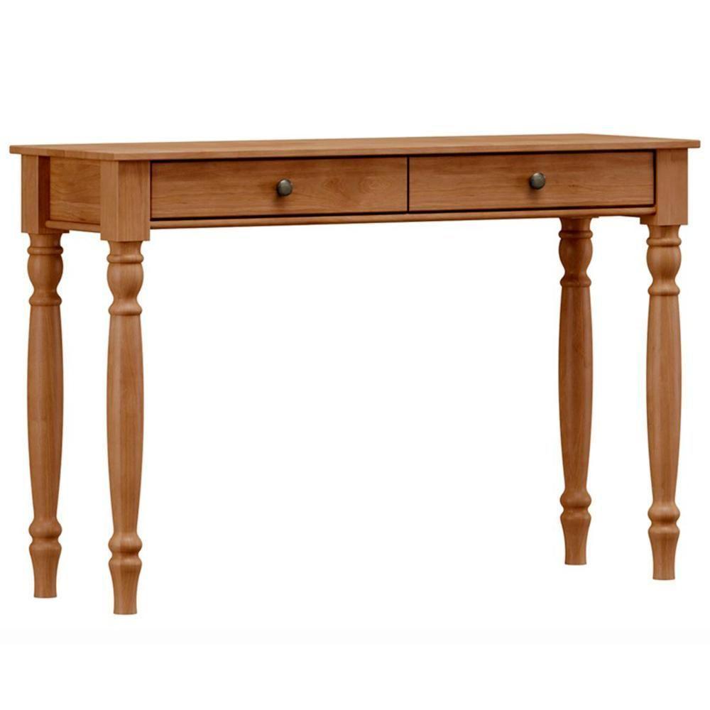 Aparador De Sala 120cm 2 Gavetas Pé Madeira Rubia Freijó F07 - Mpozenato - 3