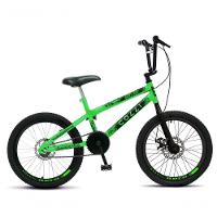 Bicicleta Colli Skill Boy Aro 20 Aero Guidão Cross Bmx Tam 14 Freios A Disco Verde - 1