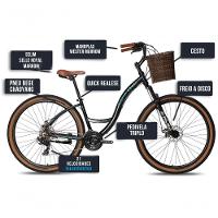 Bicicicleta Colli Munique Aluminio Aro 29 Disco-shimano 21v Tamanho Do Quadro 17 Preto - 5