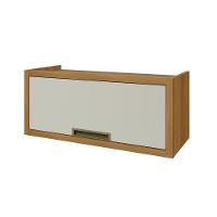 Armário Aéreo Para Geladeira 1 Porta Basculante Imperatriz Nesher Móveis Freijó-off White - 1