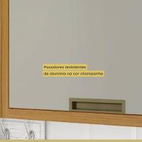 Armário Aéreo Para Geladeira 1 Porta Basculante Imperatriz Nesher Móveis Freijó-off White - 3