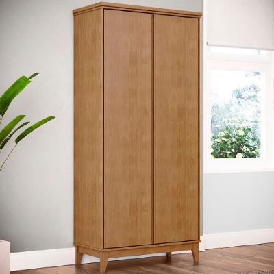 Armário Multiuso 83cm 2 Portas Pé Madeira Solvi Freijó F07 - Mpozenato