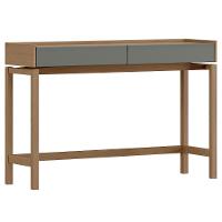 Aparador Sala De Estar 120cm Pé Madeira Soleil Oak/cinza F07 - Mpozenato - 2