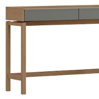 Aparador Sala De Estar 120cm Pé Madeira Soleil Oak/cinza F07 - Mpozenato - 5