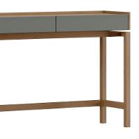 Aparador Sala De Estar 120cm Pé Madeira Soleil Oak/cinza F07 - Mpozenato - 6