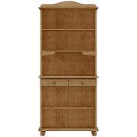 Cristaleira Com Portas Vidro 88cm Pé Madeira Rubia Freijó F07 - Mpozenato - 5