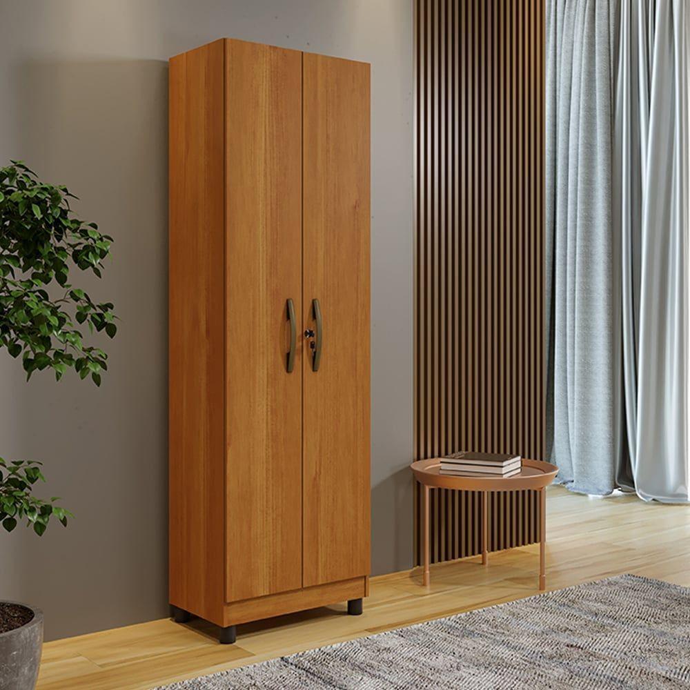 Armário Multiuso Sparta 2 Portas 4 Prateleiras Benetil Cinamomo - 4