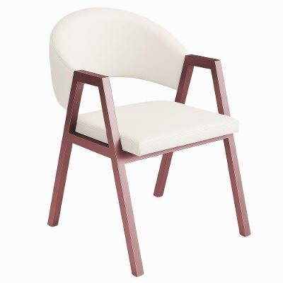 Cadeira De Jantar Antonella Corino Estilo Poltrona Com Pés Rosê - 7 Decor Branco