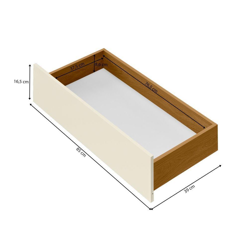 Cômoda 05 Gavetas Compacta Freijó/off White - 2