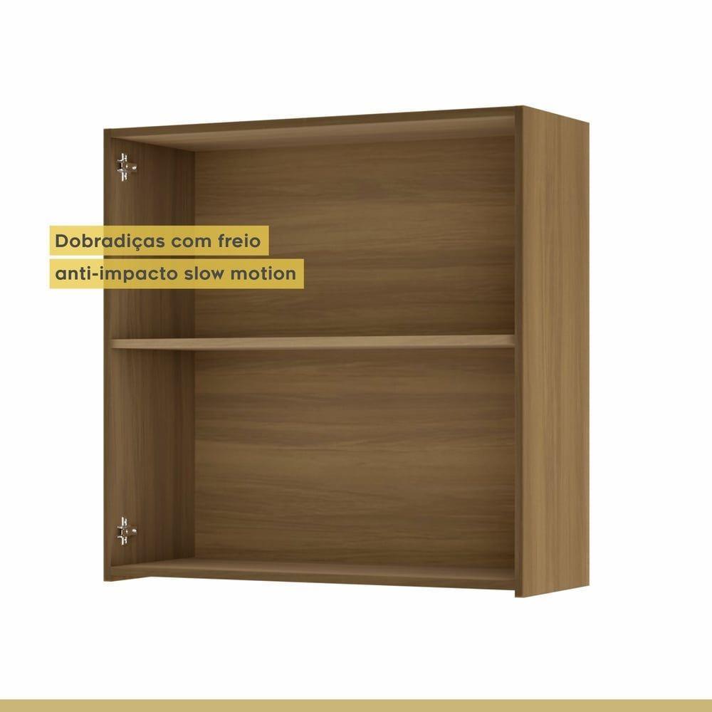 Armário Aéreo 2 Portas 80cm 100% Mdf Rainha Nature - 5