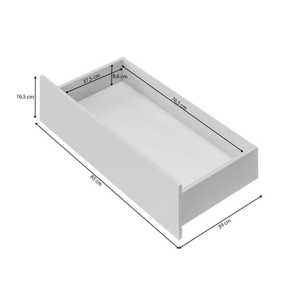 Cômoda 05 Gavetas Compacta Cinza - 3