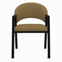 Cadeira De Jantar Antonella Corino Estilo Poltrona Com Pés Rosê - 7 Decor Marrom - 3