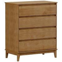 Cômoda Para Quarto 81cm 4 Gavetas Solvi Freijó F07 - Mpozenato - 2