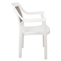 Cadeira Tramontina Miami Em Polipropileno Branco Com Tela Camurça Tramontina - 3