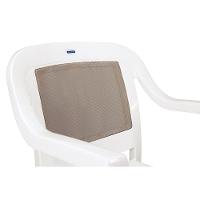 Cadeira Tramontina Miami Em Polipropileno Branco Com Tela Camurça Tramontina - 5