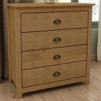 Cômoda Para Quarto 80cm Com 4 Gavetas Lázio Freijó F07 - Mpozenato - 1