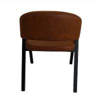 Cadeira De Jantar Antonella Corino Estilo Poltrona Com Pés Preto - 7 Decor Wisky - 2