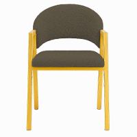 Cadeira De Jantar Antonella Veludo Estilo Poltrona Com Pés Dourado - 7 Decor Marrom - 3