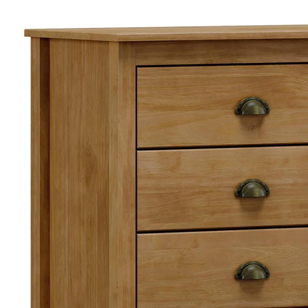 Cômoda Para Quarto 125cm Com 8 Gavetas Lázio Freijó F07 - Mpozenato - 5