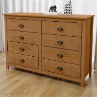 Cômoda Para Quarto 125cm Com 8 Gavetas Lázio Freijó F07 - Mpozenato - 1