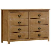 Cômoda Para Quarto 125cm Com 8 Gavetas Lázio Freijó F07 - Mpozenato - 2