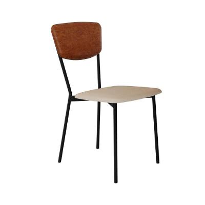 Cadeira Vintage Retrô Fixa Com 4 Pés 425x505x830 Mm Com 1 Unidade Areia Lgt/cn.caramelo