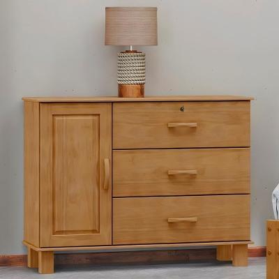 Cômoda Para Quarto 118cm 1 Porta 3 Gavetas Renzo Freijó F07 - Mpozenato