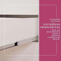 Cômoda Infantil New Selena Com Porta Branco Brilho – Carolina