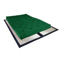 Colchão Futon King Dobrável Sofa Cama Verde Bandeira Impermeável - 1