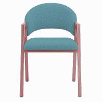 Cadeira De Jantar Antonella Veludo Estilo Poltrona Com Pés Rosê - 7 Decor Azul Turquesa - 3