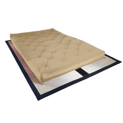Colchão Futon King Dobrável Sofa Cama Impermeável Bege