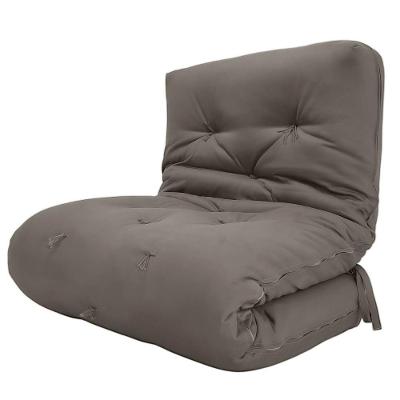 Futon Solteiro Oriental D28 Dobrável Cinza