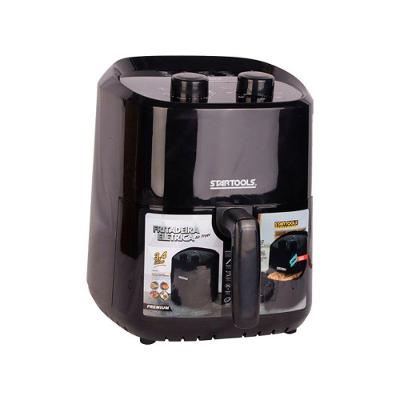 Fritadeira Elétrica Air Fryer 3,4 Litros Preta Timer 110V