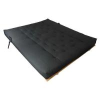 Futon Casal King Oriental Preto Madeira Nobre - 4