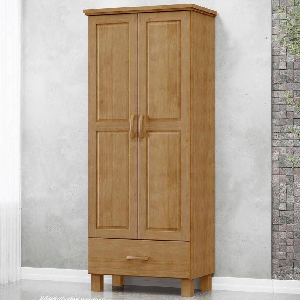 Guarda Roupa Solteiro 82cm 2 Portas 1 Gaveta Renzo Freijó F07 - Mpozenato - 1
