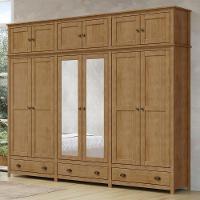 Guarda Roupa Casal 261cm Com Espelho Lázio Freijó F07 - Mpozenato - 1