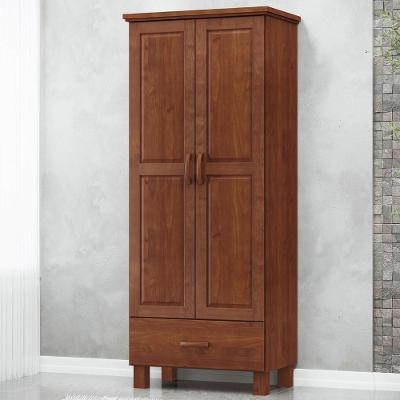 Guarda Roupa Solteiro 82cm 2 Portas 1 Gaveta Renzo Imbuia F07 - Mpozenato