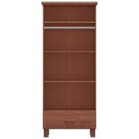 Guarda Roupa Solteiro 82cm 2 Portas 1 Gaveta Renzo Imbuia F07 - Mpozenato - 5